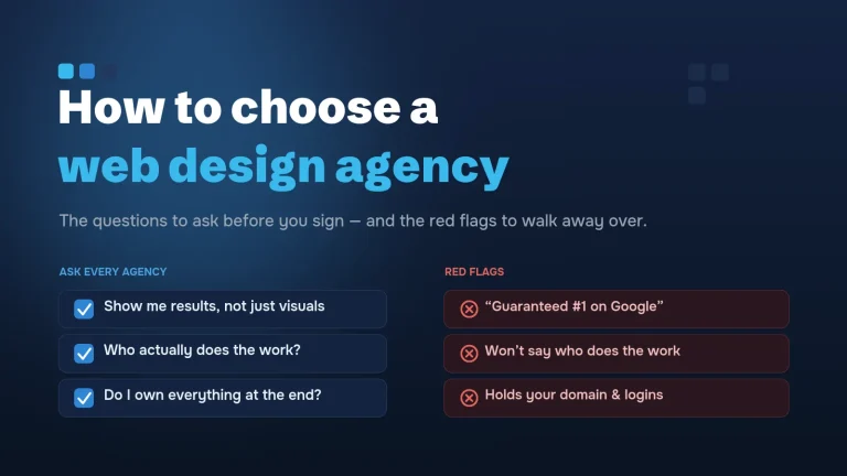 Questions to ask a web design agency and the red flags to avoid